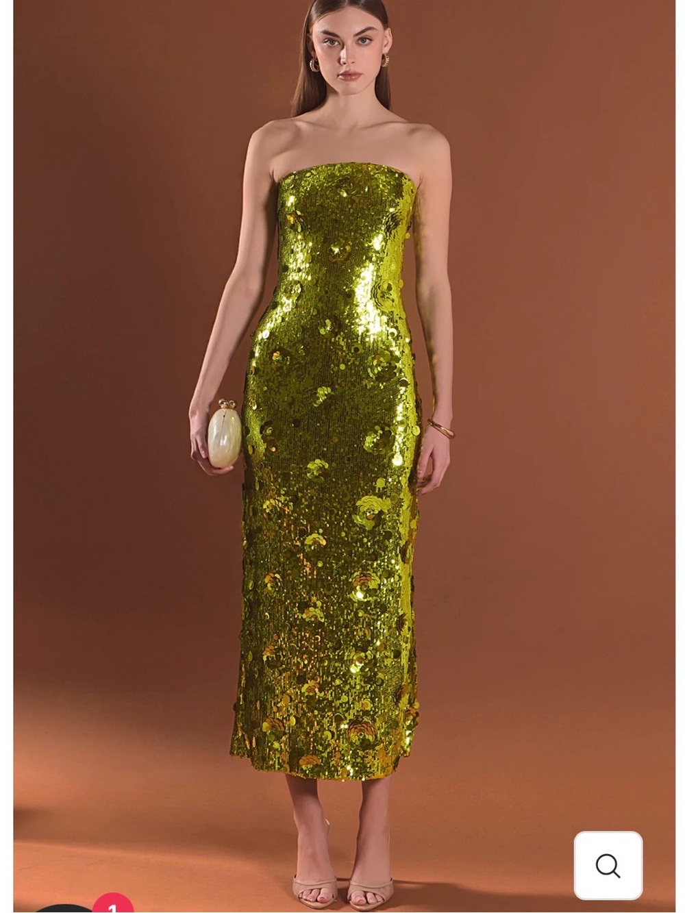 Endless Rose Sequin Midi Dress Size Small